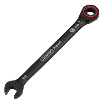 Draper Expert HI-TORQ® Metric Ratchet Combination Spanner, 9mm, Black