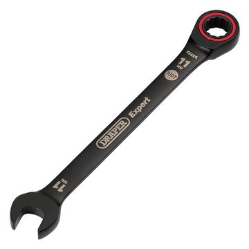 Draper Expert HI-TORQ® Metric Ratchet Combination Spanner, 11mm, Black