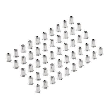 Zinc Plated Threaded Insert Rivet Nuts, M6 x 1.0mm (Pack of 50)