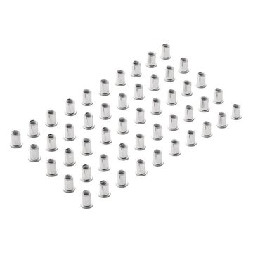 Zinc Plated Threaded Insert Rivet Nuts, M8 x 1.25mm (Pack of 50)