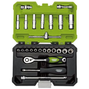 Draper Expert Metric Socket Set, 1/4