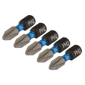 PH2X25MM IMPACT S/D BIT 5PK