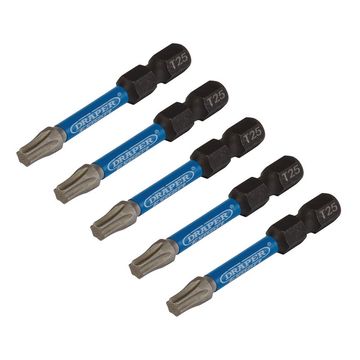 Draper Expert TX-STAR Impact Screwdriver Bits, T25 x 50mm, 1/4