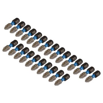 Draper Expert PZ-Type Impact Screwdriver Bits, No.2 x 25mm, 1/4