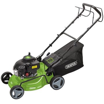 Steel Deck Petrol Lawn Mower, 420mm, 132cc/3.3HP