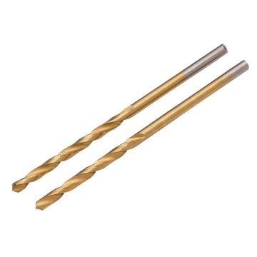 HSS Titanium Nitride Coated Drill Bit, 1.0mm (Pack of 2)