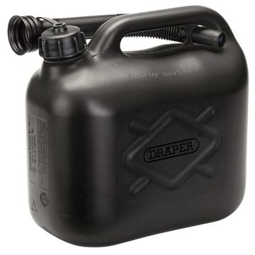 Plastic Fuel Can, 5L, Black