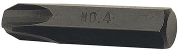 No 4 Cross Slot Impact Screwdriver Bit