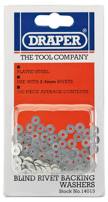 100 x 2.4mm Rivet Backing Washers