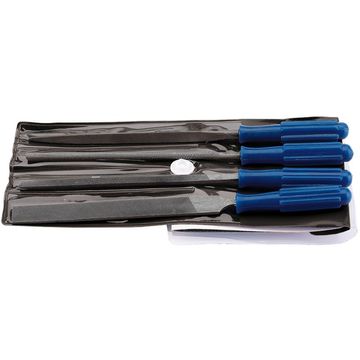 100mm Warding File Set with Handles (4 Piece)