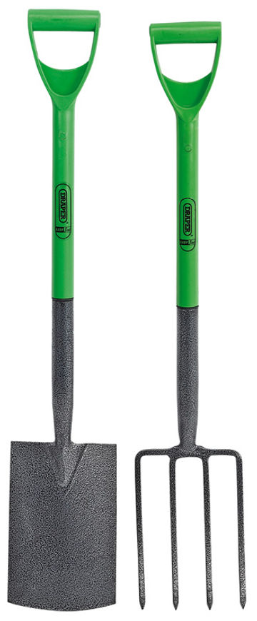 Carbon Steel Garden Fork and Spade Set