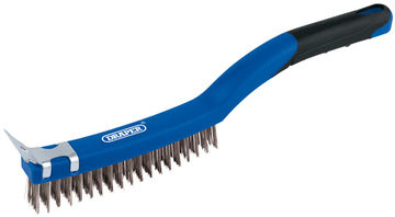 Wire Scratch Brush with Scraper (3 Row)