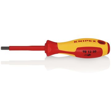 KNIPEX 98 13 50 VDE Insulated Hexagon Screwdriver, 5.0 x 75mm