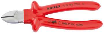 Knipex 70 07 180 180mm Fully Insulated S Range