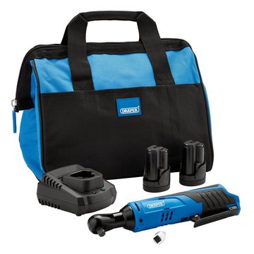 12V Ratchet Kit, 2 x 1.5Ah Batteries, 1 x Fast Charger, 1 x Tool bag