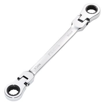 Draper HI-TORQ® Metric Flexible Head Double Ring Ratchet Spanner, 12 x 13mm