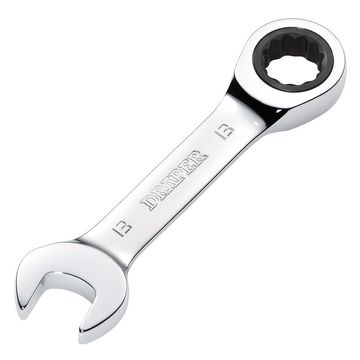 Draper HI-TORQ® Metric Stubby Ratchet Combination Spanner, 13mm