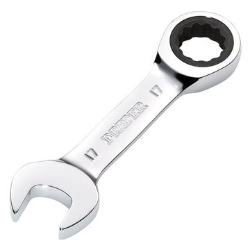 Draper HI-TORQ® Metric Stubby Ratchet Combination Spanner, 17mm