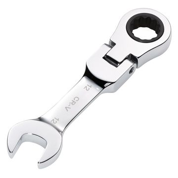 Draper HI-TORQ® Metric Stubby Flexible Head Ratchet Combination Spanner, 12mm