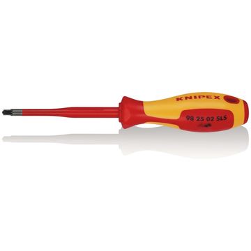 KNIPEX 98 25 02 SLS VDE Insulated Plus/Minus Pozidriv® Screwdriver, PZ/S2 x 100mm