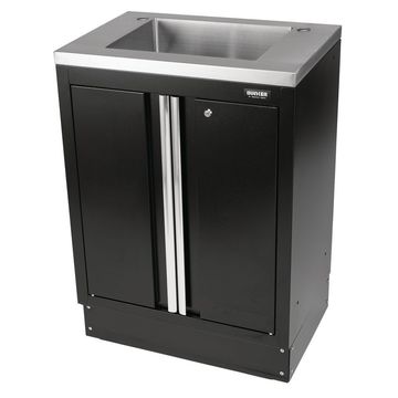 BUNKER® Modular 2 Door Floor Cabinet with Sink, 680mm