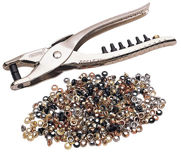 Interchangeable Hole Punch and Eyelet Pliers