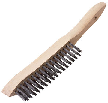 Heavy Duty 3 Row Wire Scratch Brush (310mm)