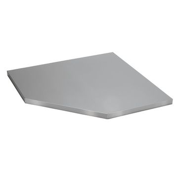 BUNKER® Modular Stainless Steel Worktop for Corner Cabinet, 865mm