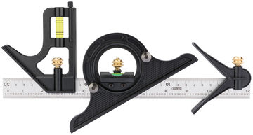 Combination Square with Centre Head and Protractor