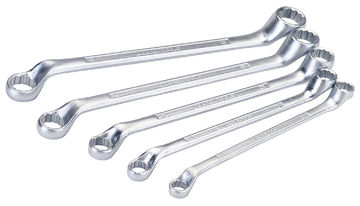 Cranked Metric Ring Spanner Set (5 Piece)