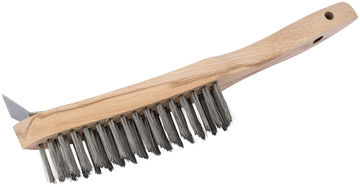 Heavy Duty 4 Row Wire Scratch Brush with