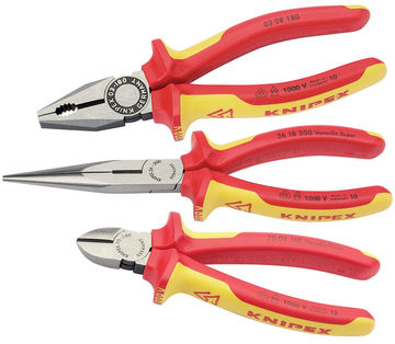 Knipex 00 20 12 VDE Plier Assembly Pack (3 Piece)