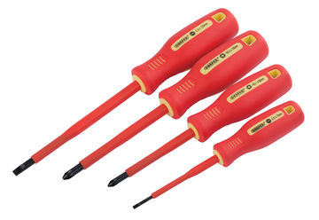 Fully Insulated Screwdriver Set (4 Piece)