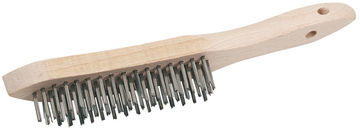 Stainless Steel 4 Row Wire Scratch Brush (310mm)