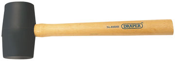 Rubber Mallet With Hardwood Shaft (410G - 14.5oz)