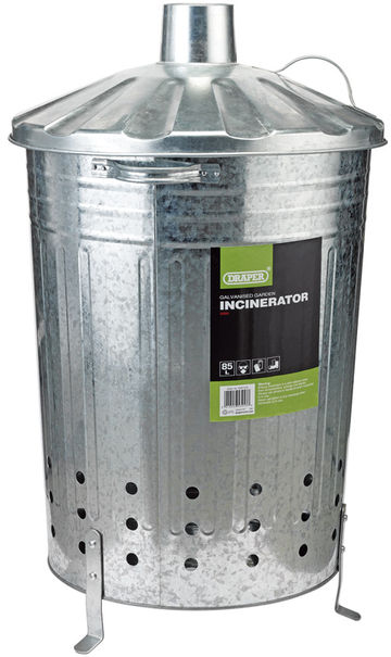 Galvanised Garden Incinerator (85L)