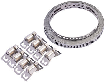 8mm Wide Hose Clamp Set