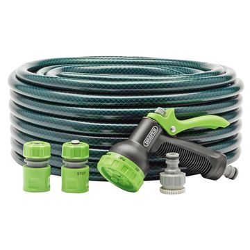 12mm Bore Garden Hose and Spray Gun Kit (30M)