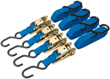 350kg Ratcheting Tie Down Strap Set (4 Piece)