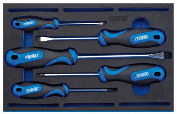 Soft Grip Screwdriver Set in 1/4 Drawer EVA