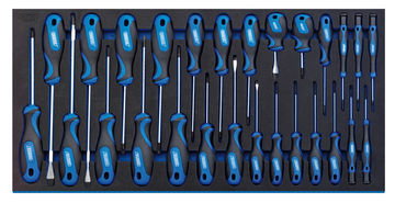 Soft Grip Screwdriver Set in Full Drawer EVA