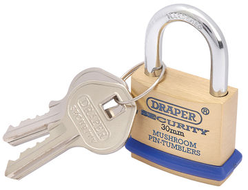 30mm Solid Brass Padlock and 2 Keys with