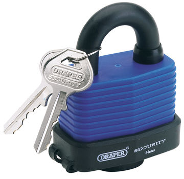 54mm Laminated Steel Padlock and 2 Keys with