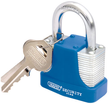 44mm Laminated Steel Padlock and 2 Keys with