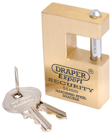 56mm Quality Close Shackle Solid Brass Padlock