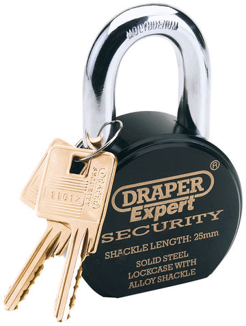 63mm Heavy Duty Stainless Steel Padlock and 2 Keys