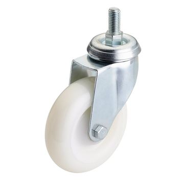 100mm Dia. Swivel Bolt Fi x ing Nylon Wheel -