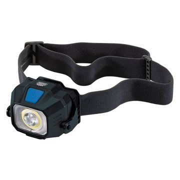 COB LED SMD LED Wireless/USB Rechargeable Head Torch, 6W, 400 Lumens, USB-C Cable Supplied