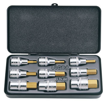 Metric Hexagon Socket Bit Set (9 Piece)