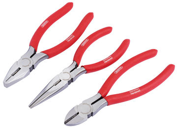 160mm Pliers Set with PVC Dipped Handles (3 Piece)